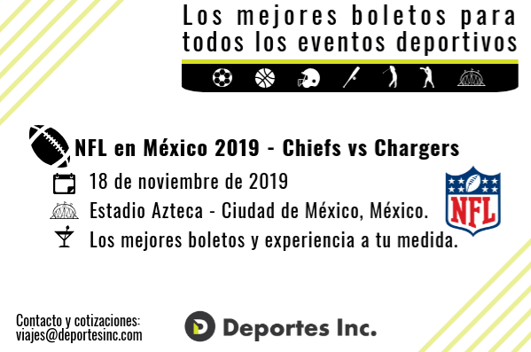 Boletos chargers vs chiefs