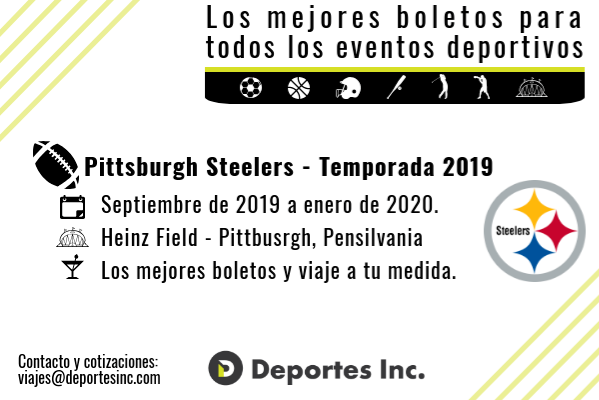 juegos de Steelers en vivo, Pittsburgh Steelers, boletos para ver a los Steelers